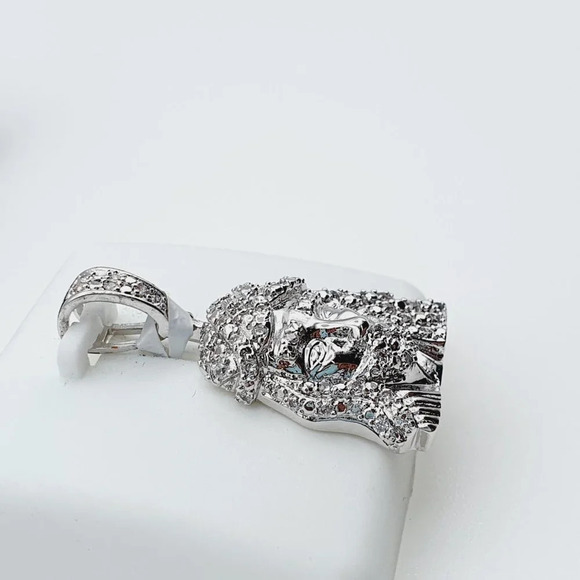 925 Sterling Silver Plated CZ Pendant, INUS1BR069 - Picture 8 of 9